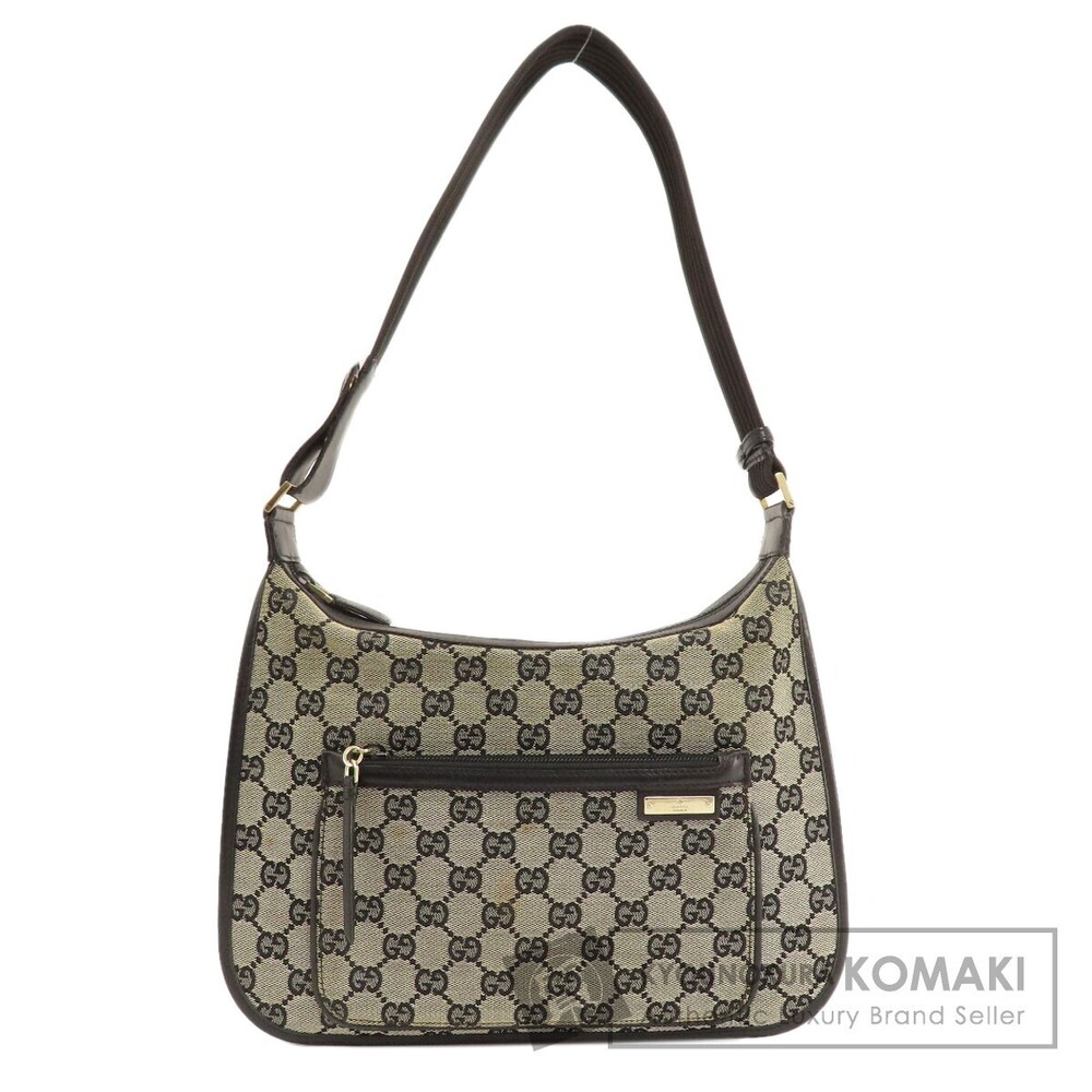 Gucci GG One Shoulder Hobo Bag Canvas